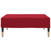 Thumbnail for Fußhocker Weinrot 78x56x32 cm Samt