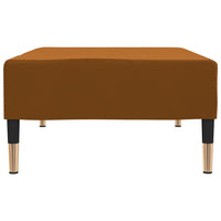 Thumbnail for Fußhocker Braun 78x56x32 cm Samt