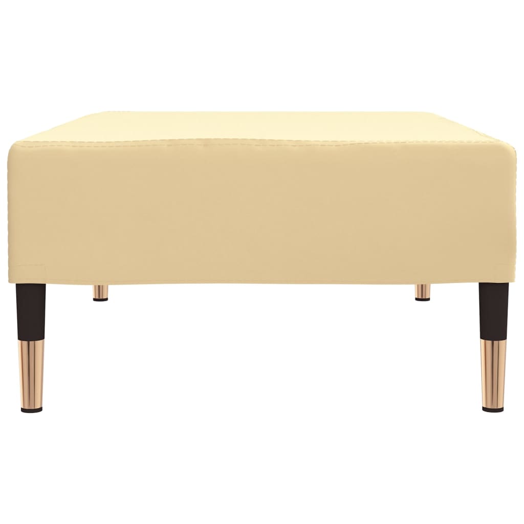 Fußhocker Creme 78x56x32 cm Samt