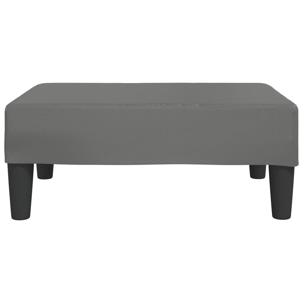 Fußhocker Grau 78x56x32 cm Kunstleder