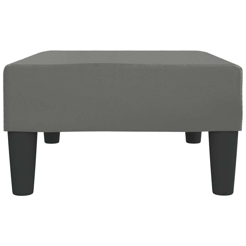 Fußhocker Grau 78x56x32 cm Kunstleder