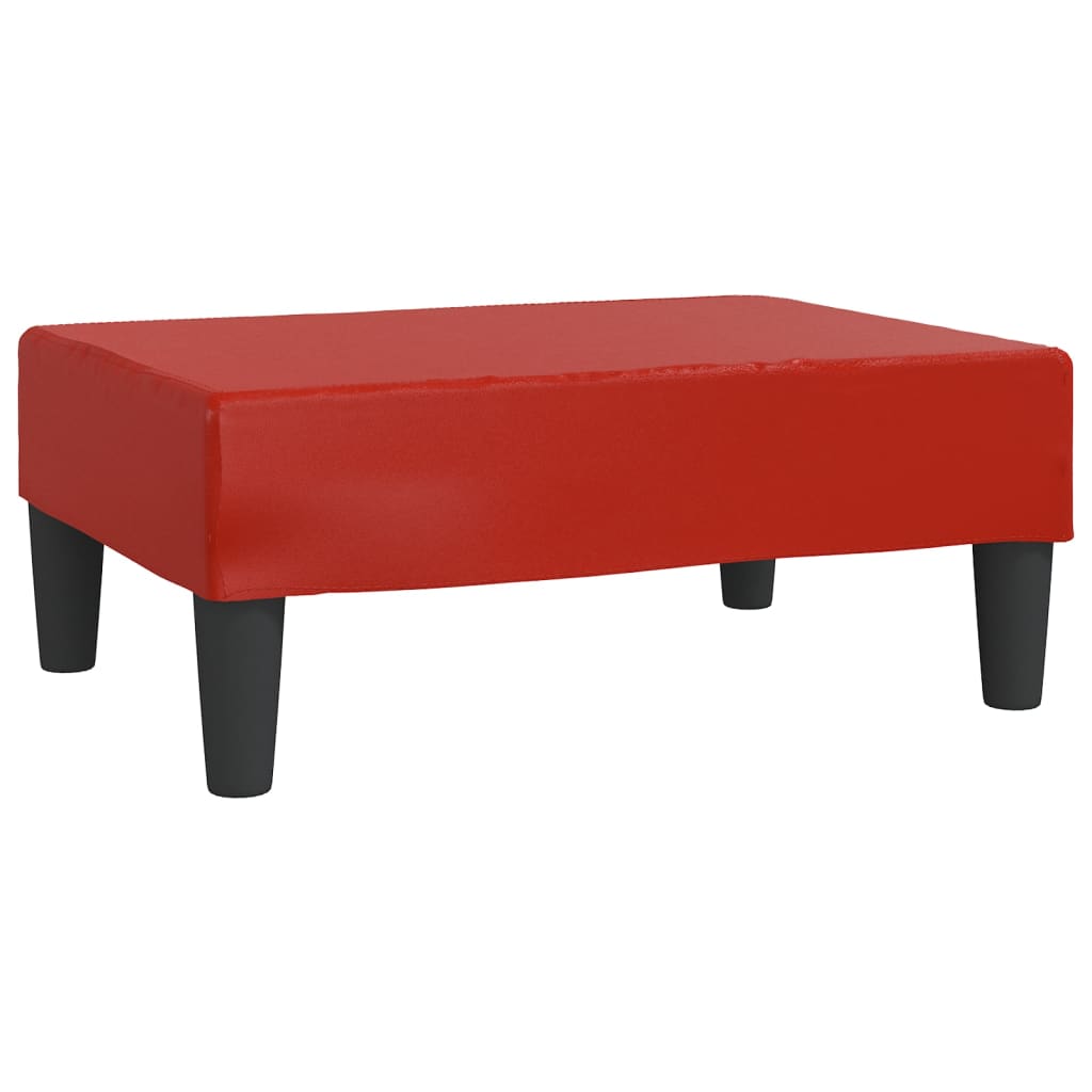 Fußhocker Weinrot 78x56x32 cm Kunstleder