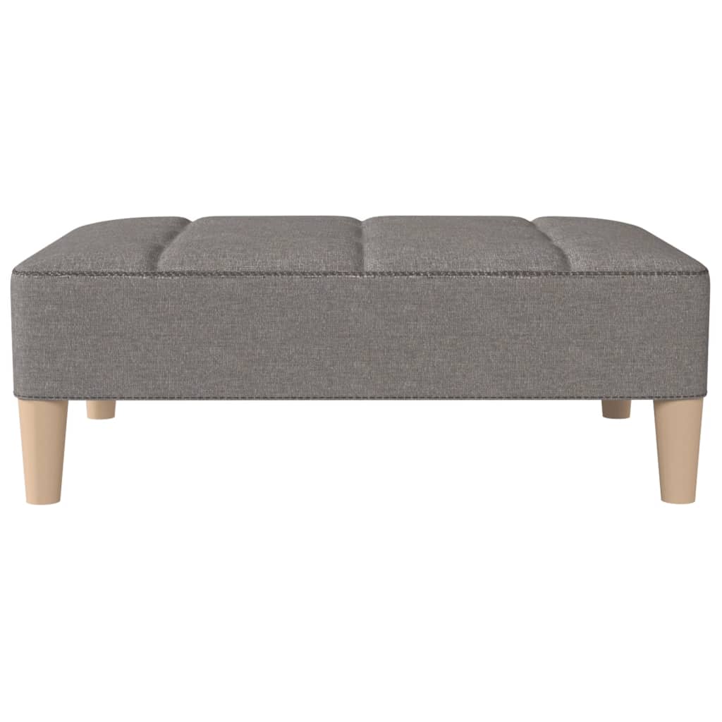 Fußhocker Hellgrau 78x56x32 cm Stoff