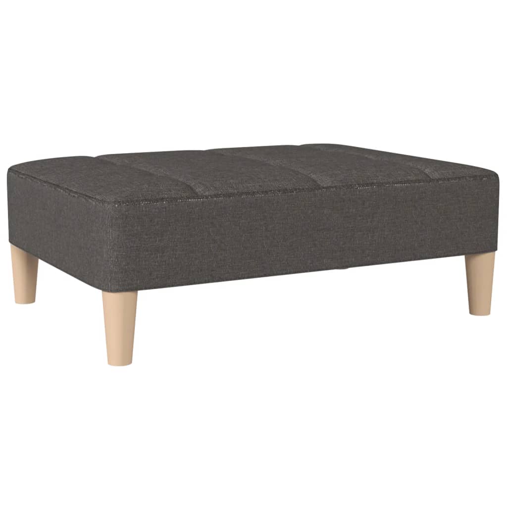 Fußhocker Dunkelgrau 78x56x32 cm Stoff
