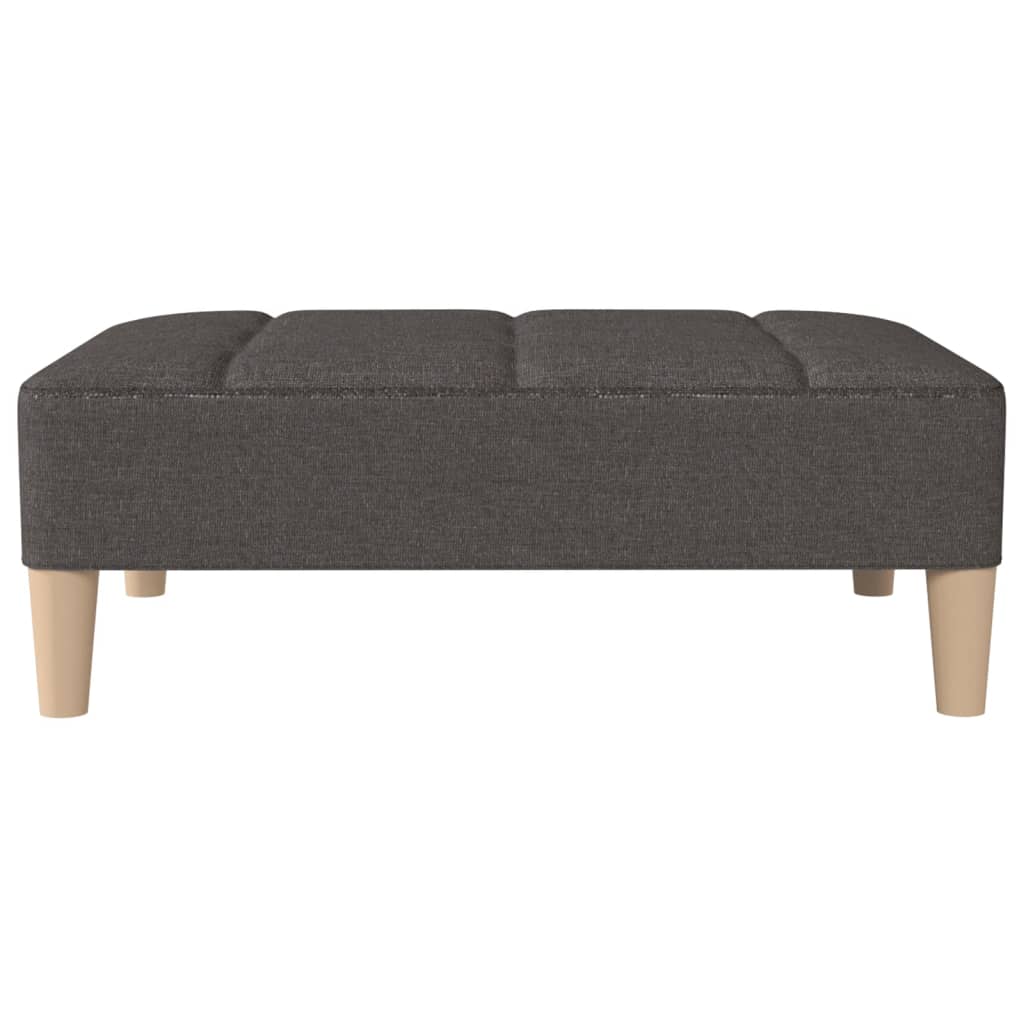 Fußhocker Dunkelgrau 78x56x32 cm Stoff