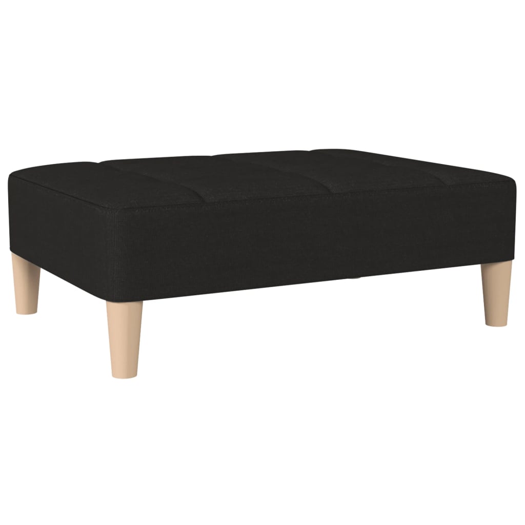 Fußhocker Schwarz 78x56x32 cm Stoff