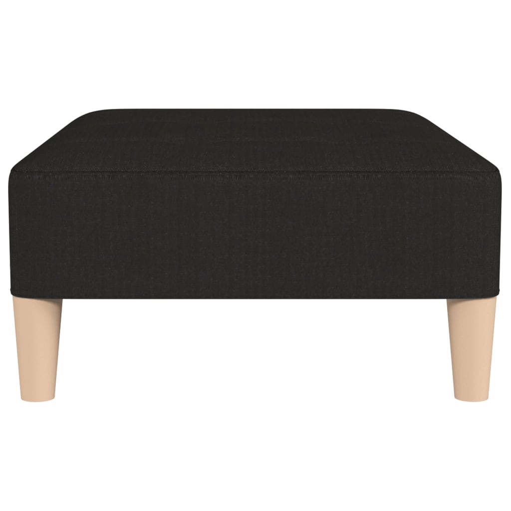 Fußhocker Schwarz 78x56x32 cm Stoff
