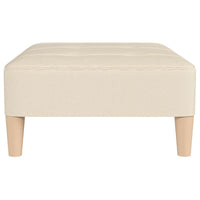 Thumbnail for Fußhocker Creme 78x56x32 cm Stoff