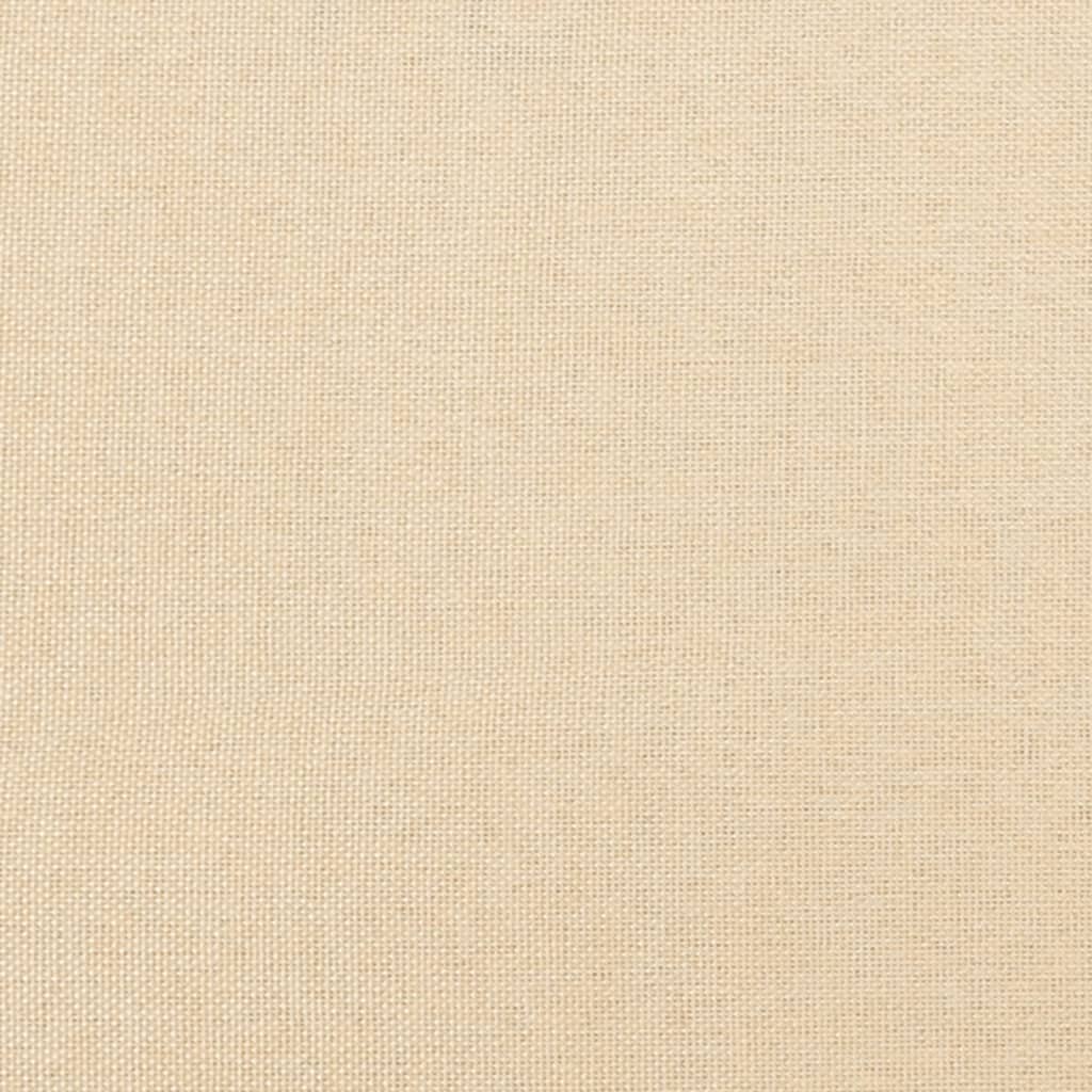 Fußhocker Creme 78x56x32 cm Stoff