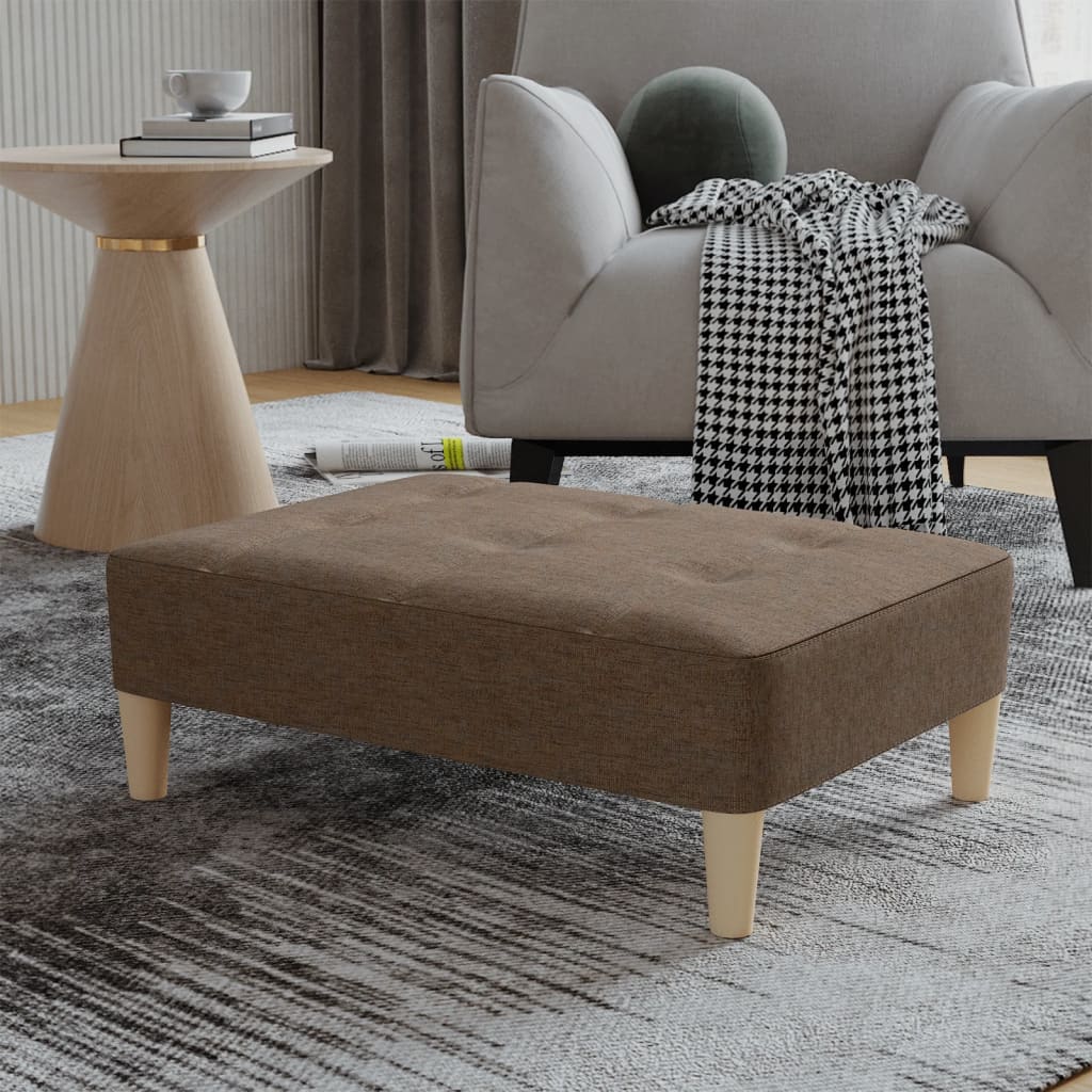 Fußhocker Braun 78x56x32 cm Stoff