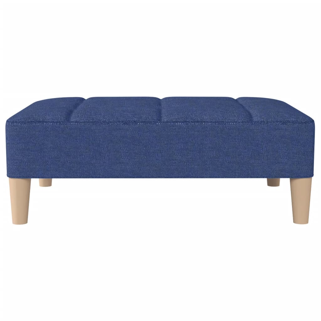 Fußhocker Blau 78x56x32 cm Stoff