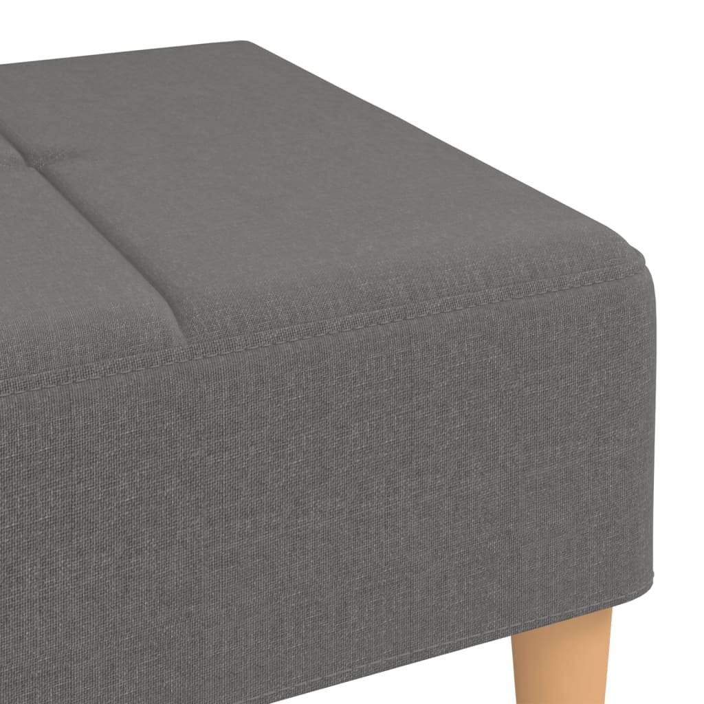 Fußhocker Hellgrau 78x56x32 cm Stoff