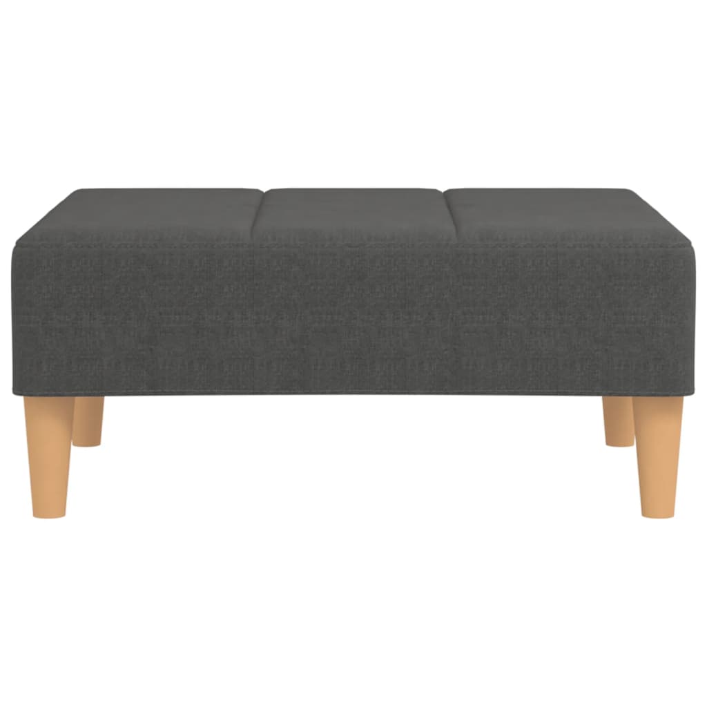 Fußhocker Dunkelgrau 78x56x32 cm Stoff