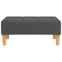 Thumbnail for Fußhocker Dunkelgrau 78x56x32 cm Stoff