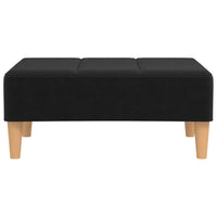 Thumbnail for Fußhocker Schwarz 78x56x32 cm Stoff