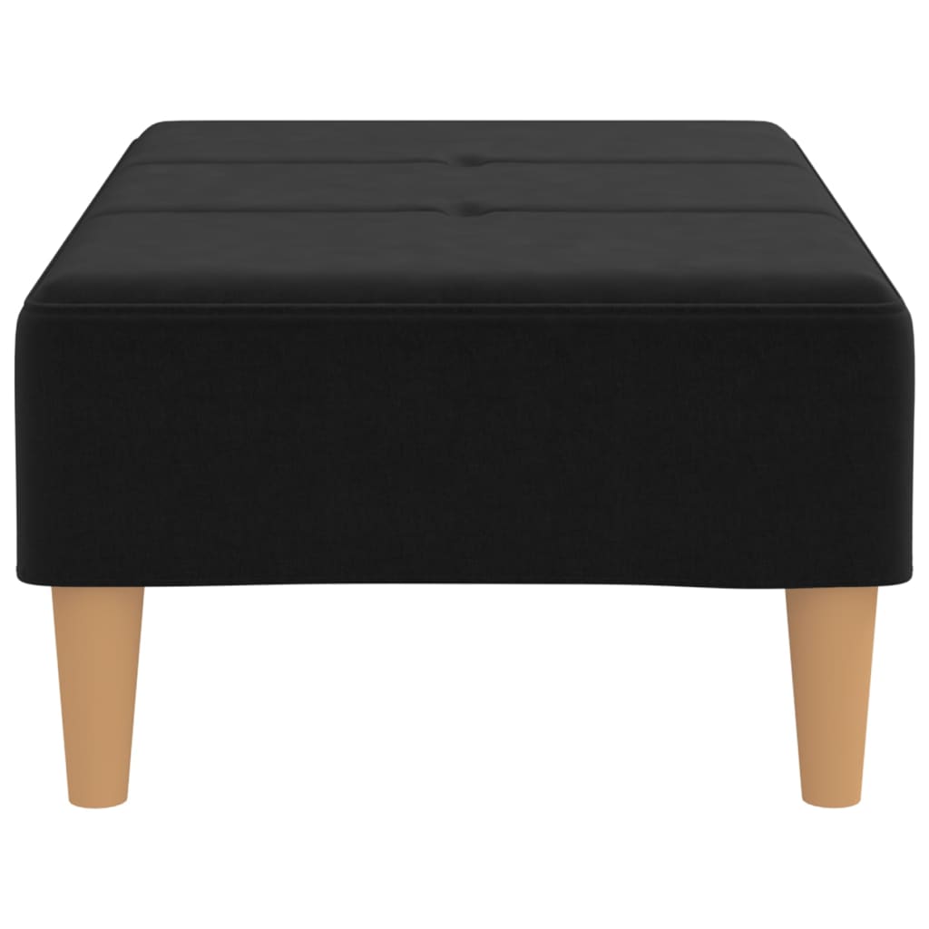 Fußhocker Schwarz 78x56x32 cm Stoff