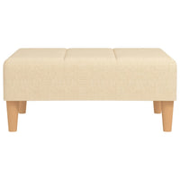 Thumbnail for Fußhocker Creme 78x56x32 cm Stoff