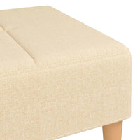 Thumbnail for Fußhocker Creme 78x56x32 cm Stoff