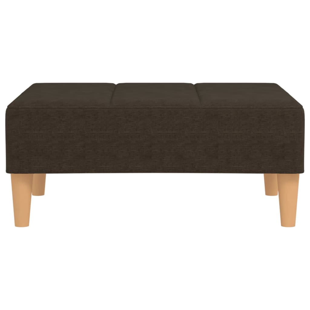 Fußhocker Dunkelbraun 78x56x32 cm Stoff