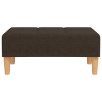 Thumbnail for Fußhocker Dunkelbraun 78x56x32 cm Stoff