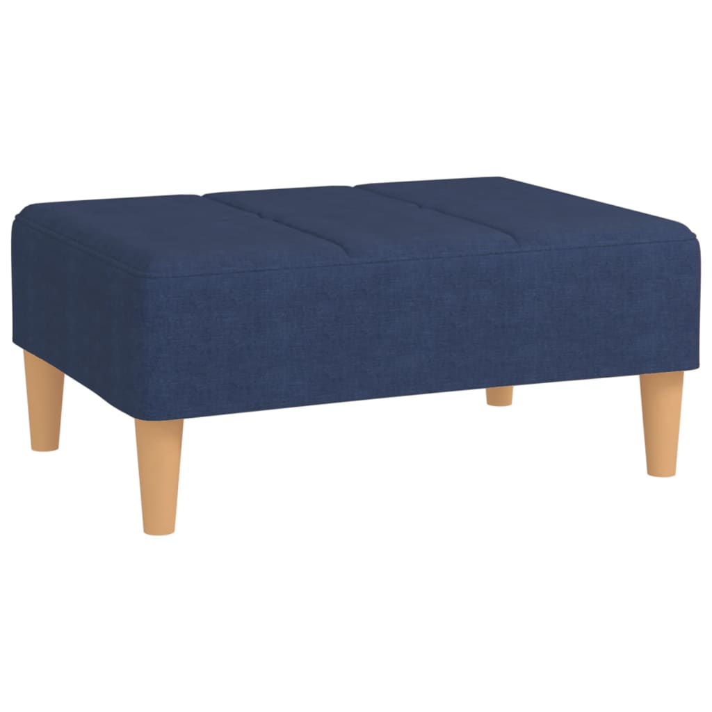 Fußhocker Blau 78x56x32 cm Stoff