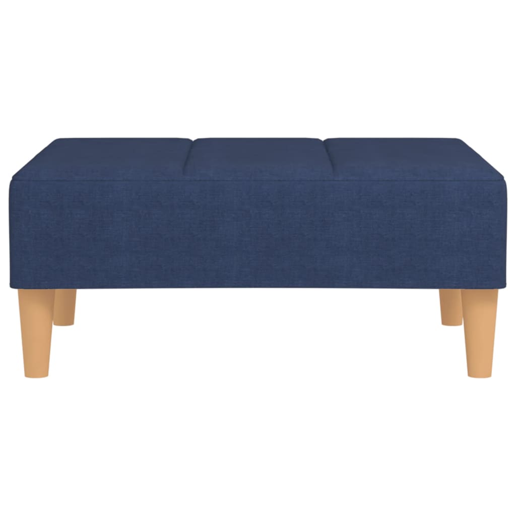 Fußhocker Blau 78x56x32 cm Stoff