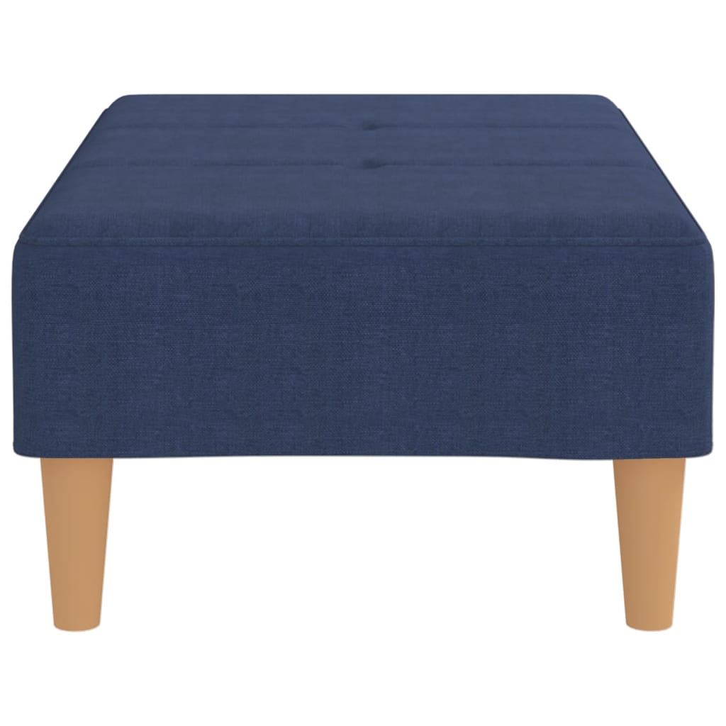 Fußhocker Blau 78x56x32 cm Stoff