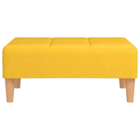 Thumbnail for Fußhocker Gelb 78x56x32 cm Stoff