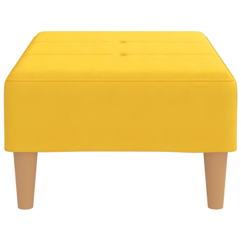 Fußhocker Gelb 78x56x32 cm Stoff