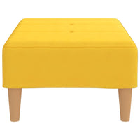 Thumbnail for Fußhocker Gelb 78x56x32 cm Stoff