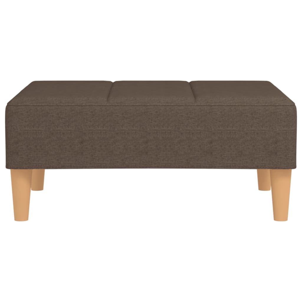 Fußhocker Taupe 78x56x32 cm Stoff