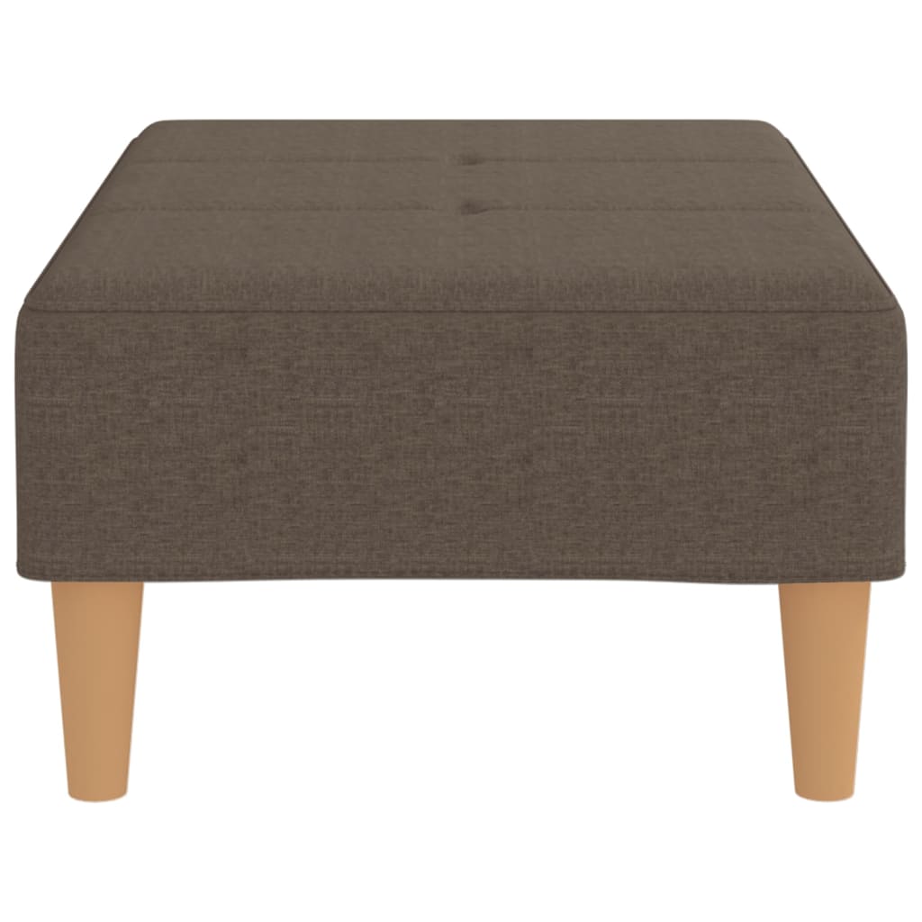 Fußhocker Taupe 78x56x32 cm Stoff