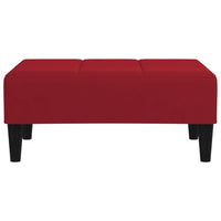 Thumbnail for Fußhocker Weinrot 78x56x32 cm Samt
