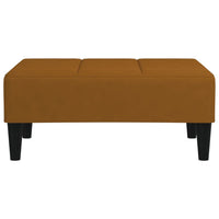 Thumbnail for Fußhocker Braun 78x56x32 cm Samt