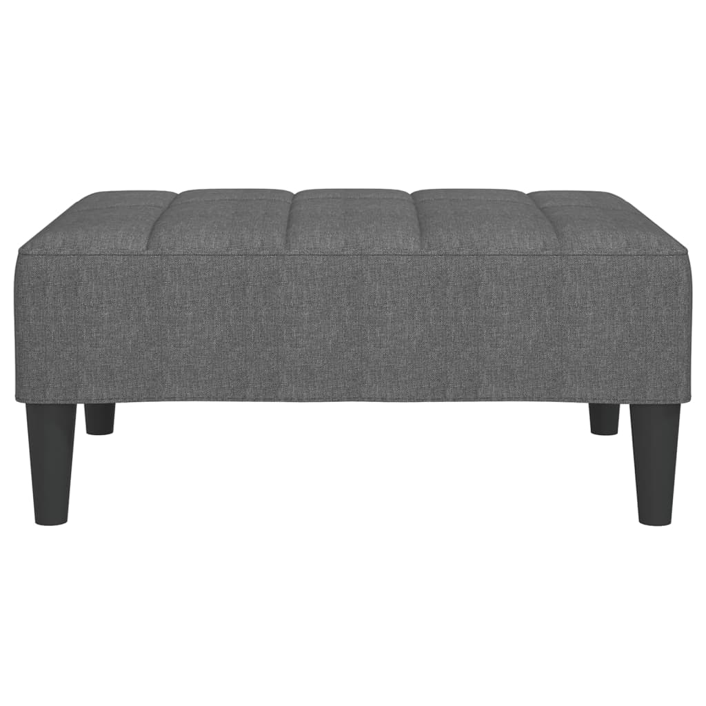 Fußhocker Hellgrau 78x56x32 cm Stoff