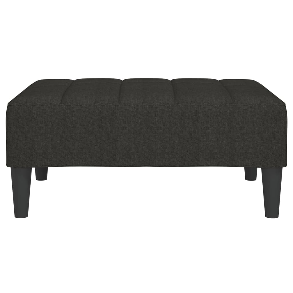 Fußhocker Schwarz 78x56x32 cm Stoff