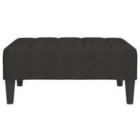 Thumbnail for Fußhocker Schwarz 78x56x32 cm Stoff