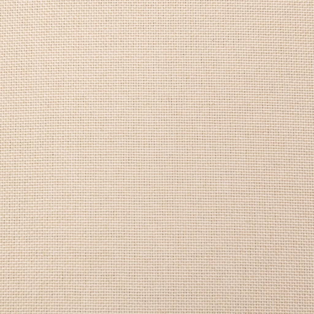 Fußhocker Creme 78x56x32 cm Stoff