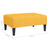 Thumbnail for Fußhocker Gelb 78x56x32 cm Stoff