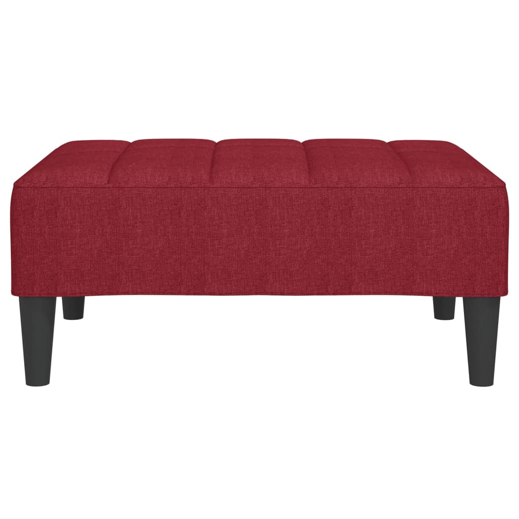 Fußhocker Weinrot 78x56x32 cm Stoff