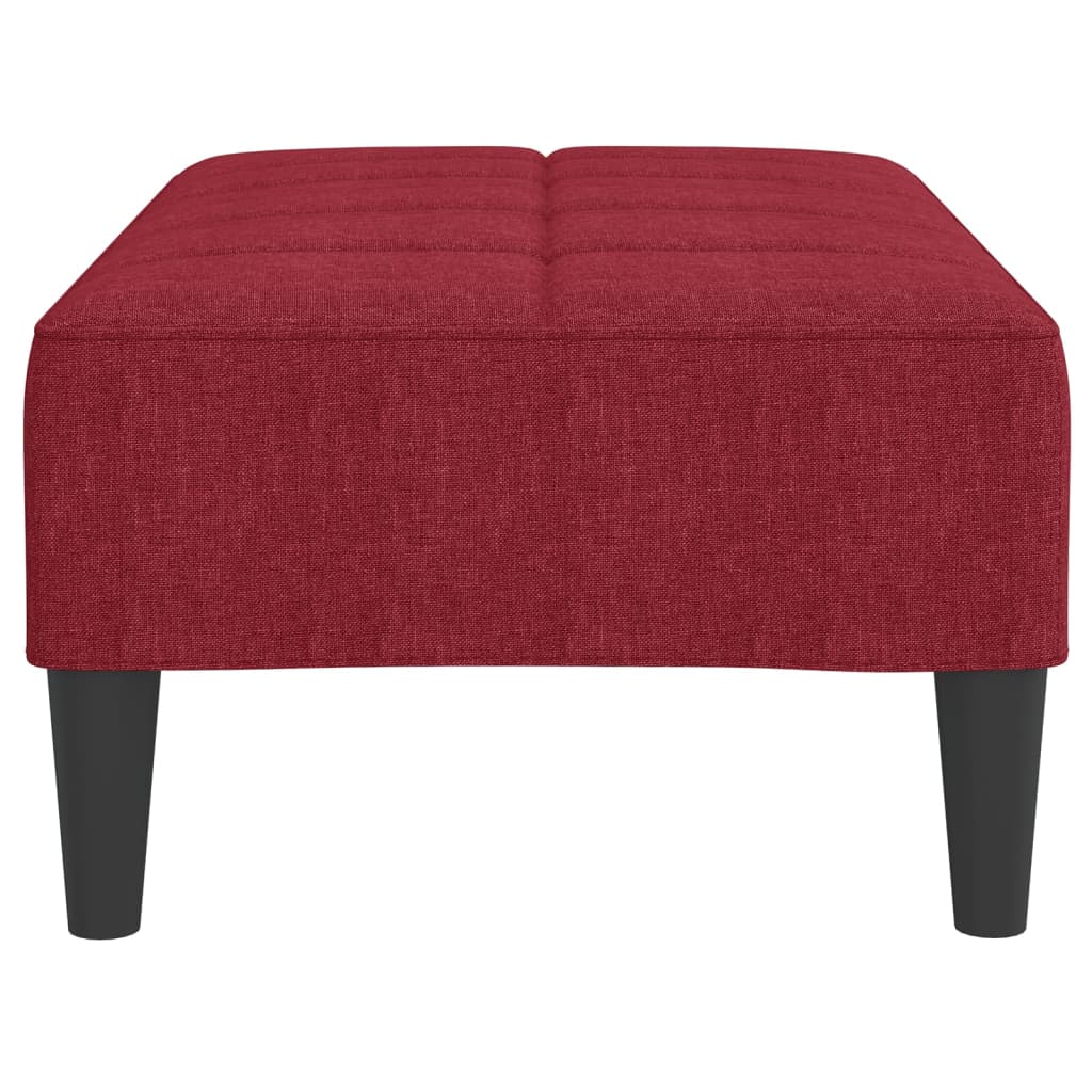 Fußhocker Weinrot 78x56x32 cm Stoff