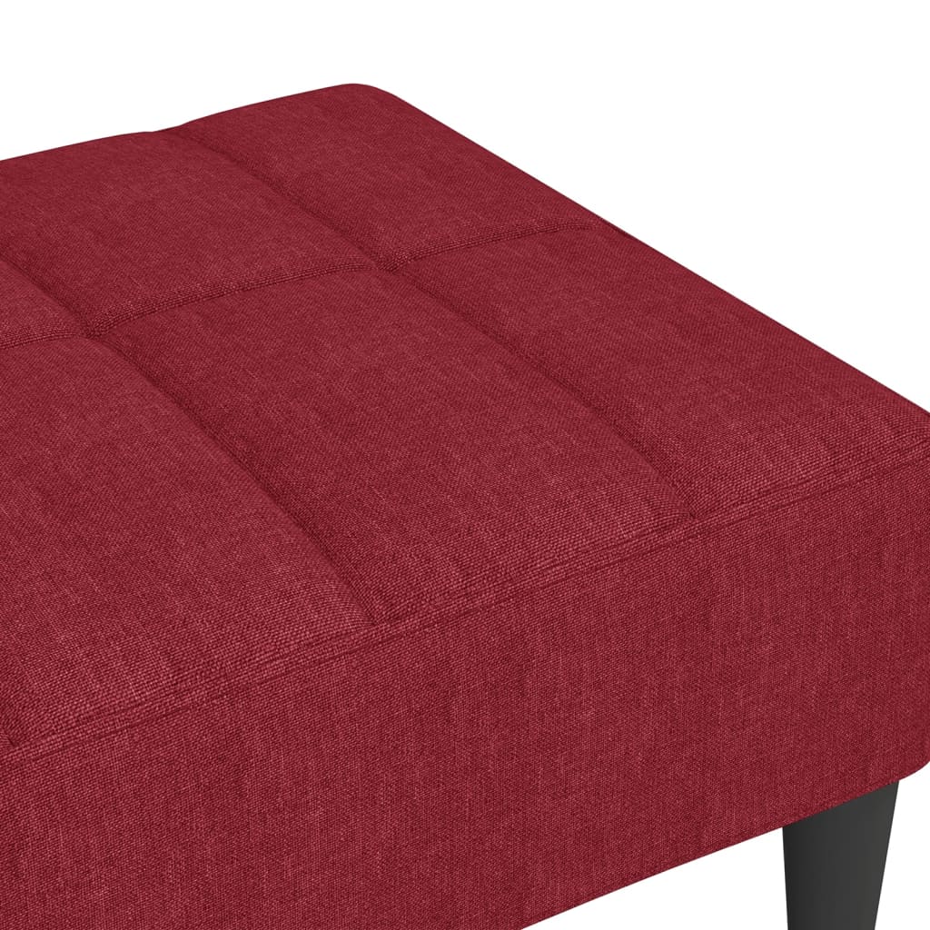 Fußhocker Weinrot 78x56x32 cm Stoff