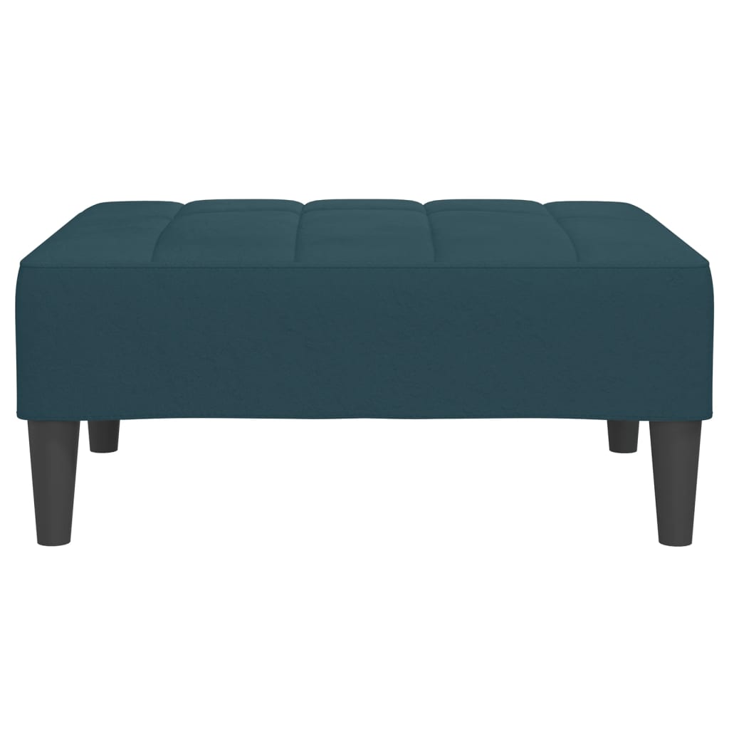 Fußhocker Blau 78x56x32 cm Samt