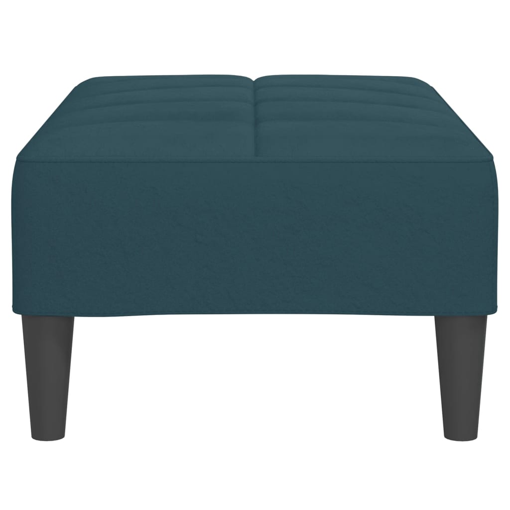 Fußhocker Blau 78x56x32 cm Samt