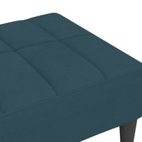 Thumbnail for Fußhocker Blau 78x56x32 cm Samt