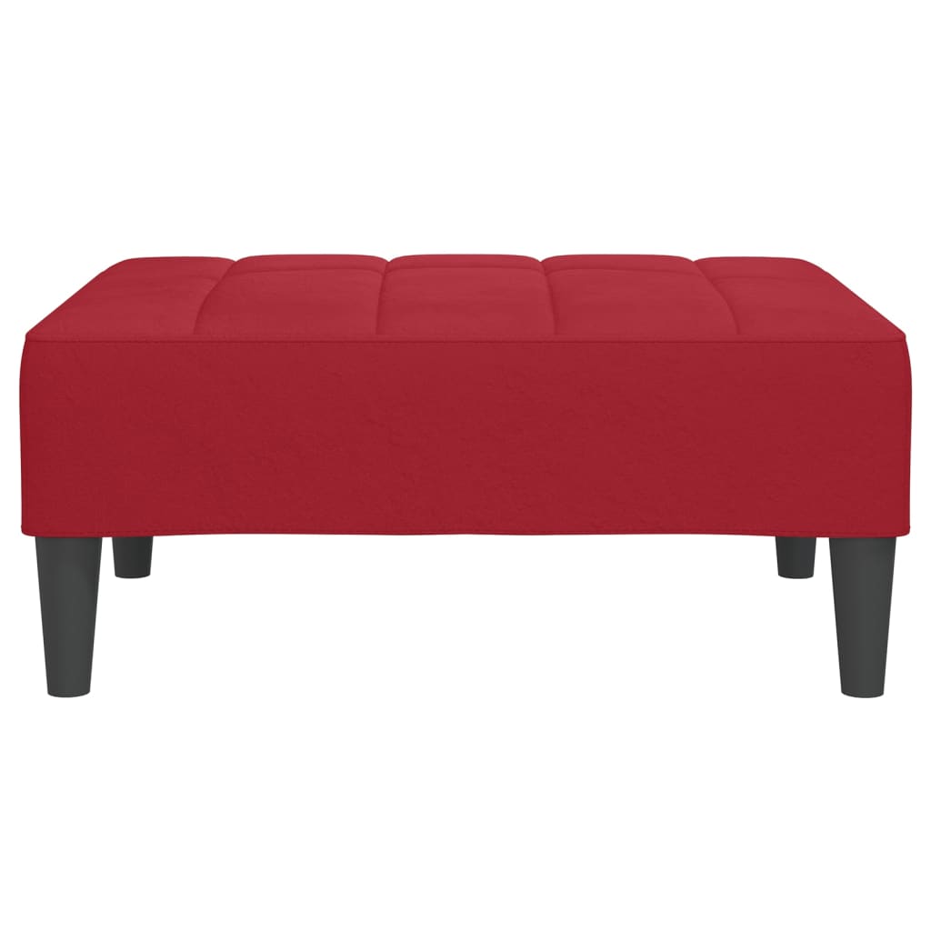 Fußhocker Weinrot 78x56x32 cm Samt