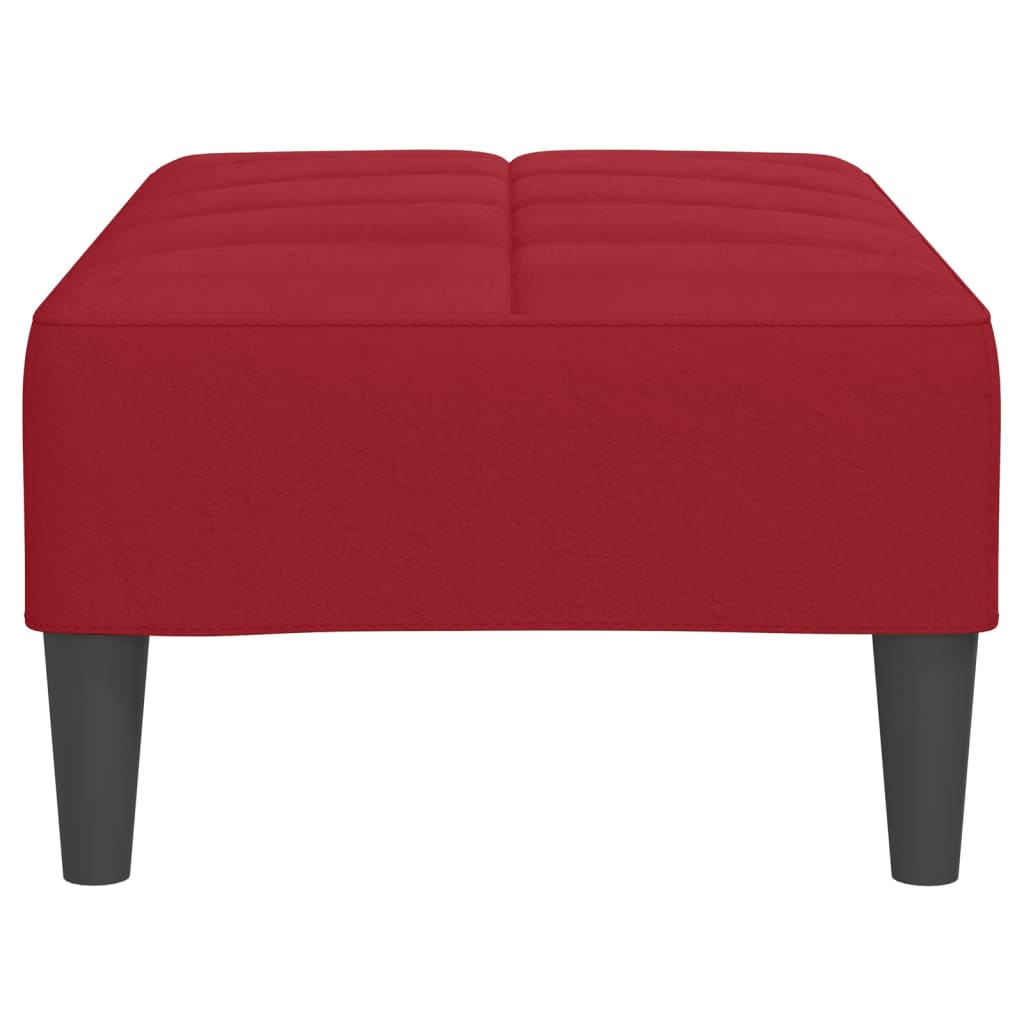 Fußhocker Weinrot 78x56x32 cm Samt