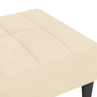 Thumbnail for Fußhocker Creme 78x56x32 cm Samt