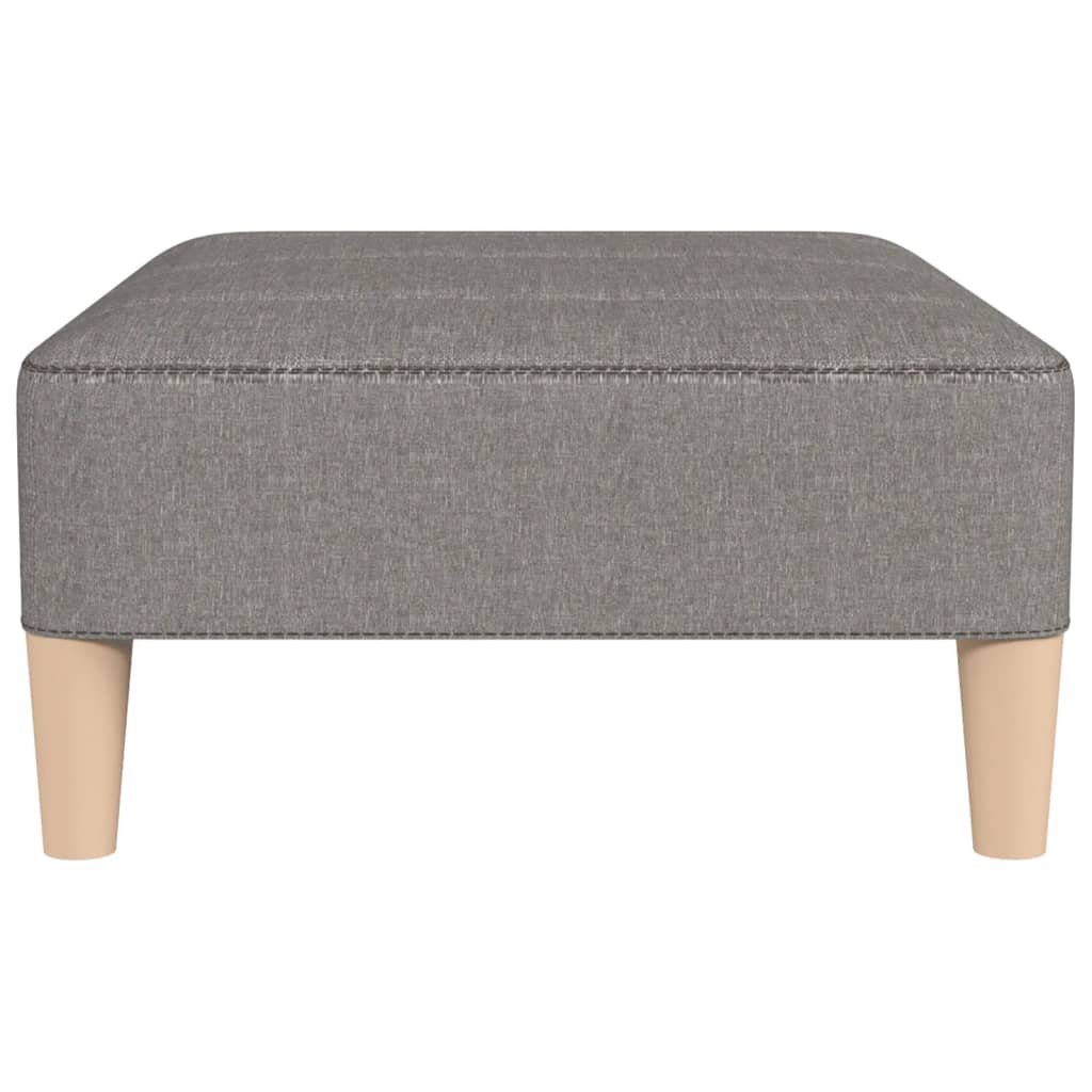 Fußhocker Hellgrau 78x56x32 cm Stoff