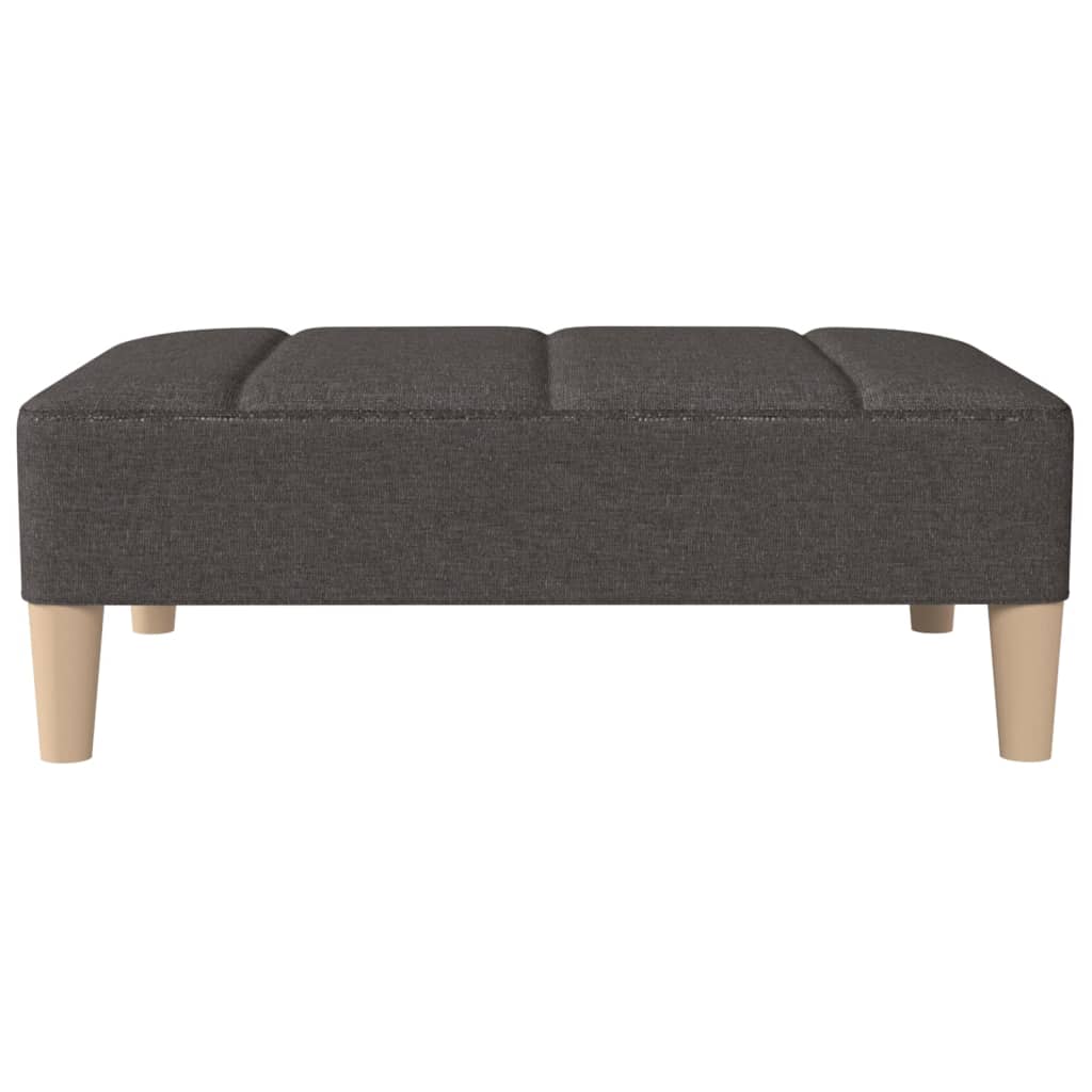 Fußhocker Dunkelgrau 78x56x32 cm Stoff